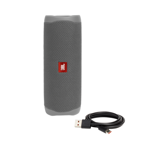 JBL Flip 5 - Grey - Portable Waterproof Speaker - Detailshot 1